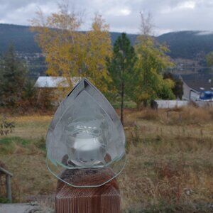 Christmas Candle Holder Glass Mirror